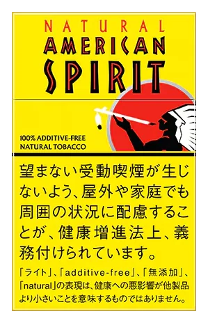 ナチュラル アメリカン スピリット オーガニック リーフ ライト のパッケージ