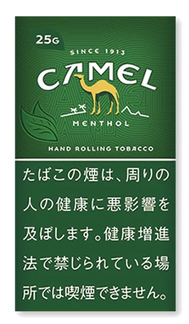 キャメル・メンソール 25g のパッケージ