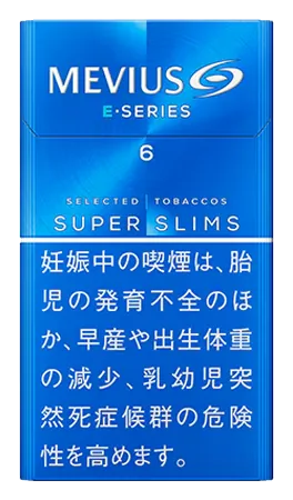 メビウス・Eシリーズ・6・100's・スリム のパッケージ