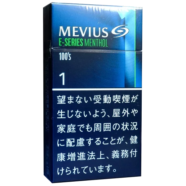 メビウス・Eシリーズ・メンソール・ワン・100's のパッケージ